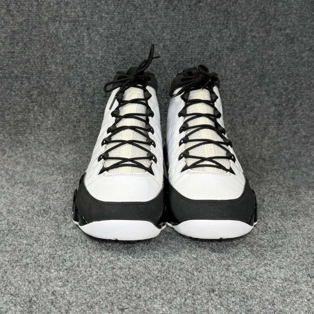 Jordan 9 Retro 2010 Shoes Men's 10 White Black Red Athletic Hooping Sneakers